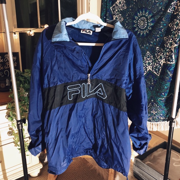 Fila Jackets & Blazers - vtg fila windbreaker pullover